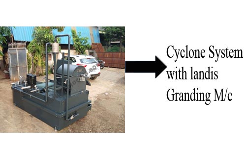 Cyclone system for landis granding M/c