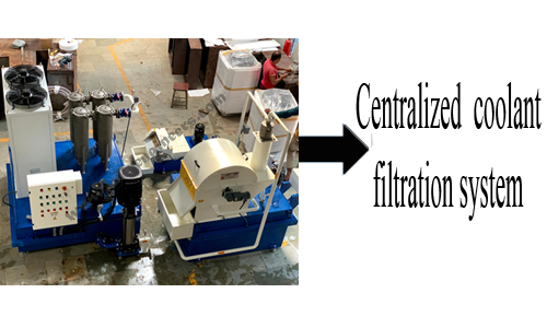 Centralise coolant filterarion system